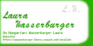 laura wasserburger business card